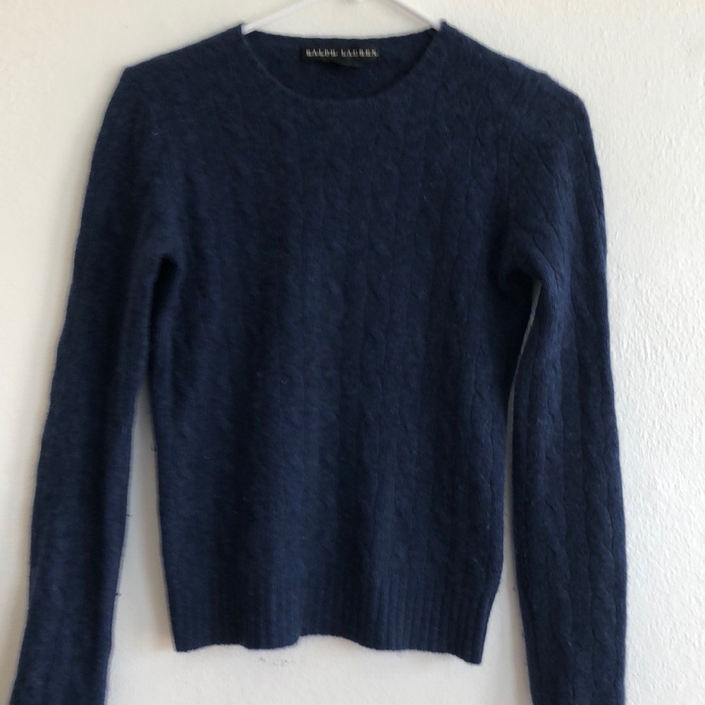 Ralph Lauren blue cashmere sweater M